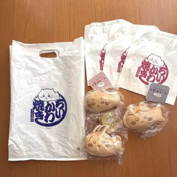새상품 치이카와 야키 치이카와 토끼 하치와레 봉제인형 마스코트 3종 세트
