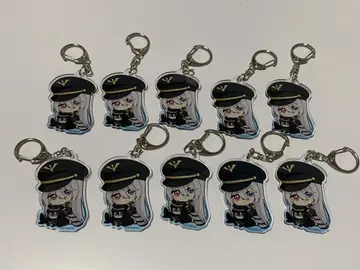 아크릴 키홀더 블랙 로벨리아 10개