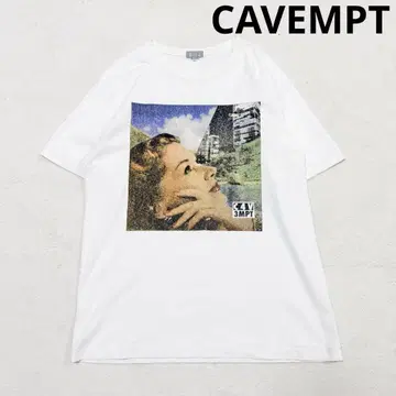 새상품급 C.E CAVEMPT 그래픽 티셔츠 화이트 XL