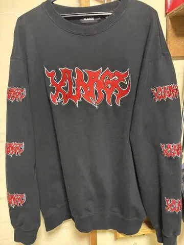 XLARGE 그레이 트레이너 L 사이즈