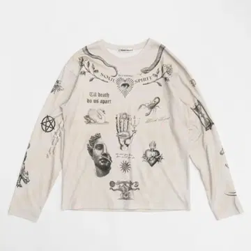 프랭크 프로젝트 TATOO 프린트 롱 슬리브 TEE