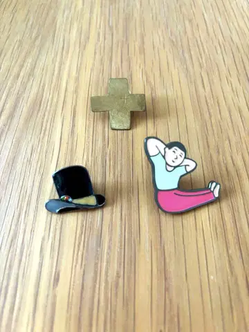 빈티지 핀 배지 3개 세트, 낱개 판매 가능