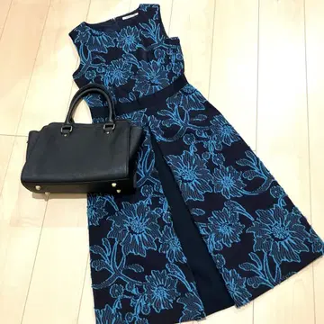 Viaggio Blu 레이스 플라워 원피스 파티 드레스
