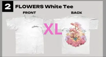 JVKE 셔츠 FLOWERS White Tee 사이즈 XL