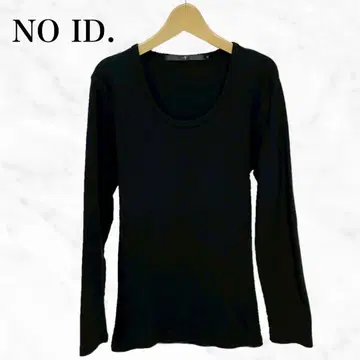 NO ID 긴팔 티셔츠 이너 상의 블랙 긴팔 티셔츠 긴팔 티셔츠