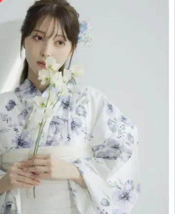 dita 유카타 수채화 설월화 미사용 새상품