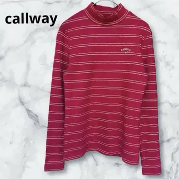 캘러웨이 Callaway 스트라이프 모크넥 S 레드 G233