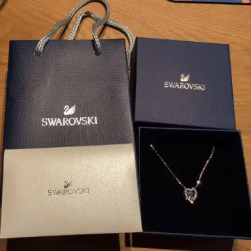 Swarovski 하트 실버 목걸이 스와로브스키 선물