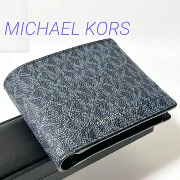 MICHAEL KORS 마이클코어스 MK 패턴 PVC 가죽 반지갑