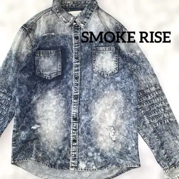 [ SMOKE RISE ] 스모크라이즈 데님 자켓 G장 XL 데미지