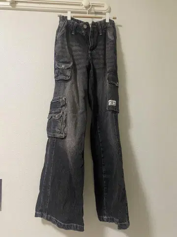 Urban outfitters 블랙 데님 카고 팬츠 빈티지 스타일