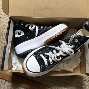 Converse All Star 블랙 통굽 하이컷 스니커즈