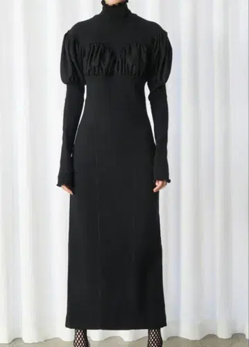 새상품급 FETICO PUFF SLEEVE KNIT DRESS
