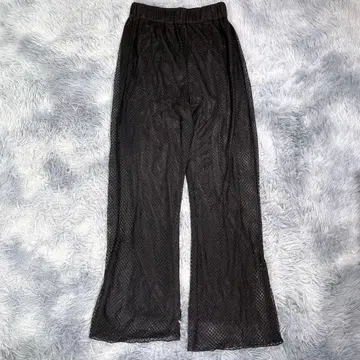 W.W.G [ F ] 레이스 팬츠 블랙 프리 사이즈 여성용 얇은 소재
