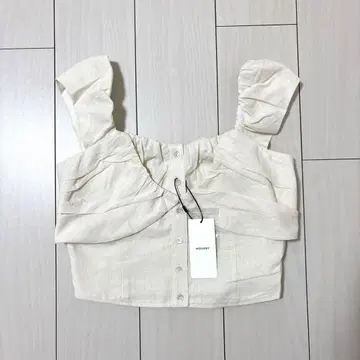 MOUSSY LAYERED GATHERED 블라우스 아이보리 F