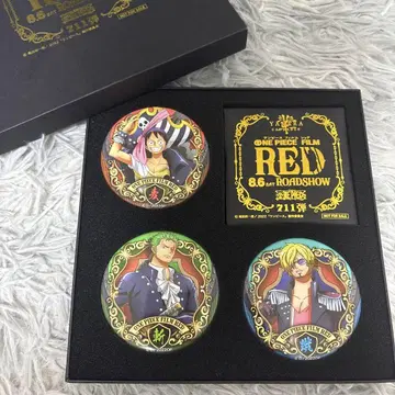 ONE PIECE FILM RED 동료 캔뱃지 4개 세트 사전 판매 특전