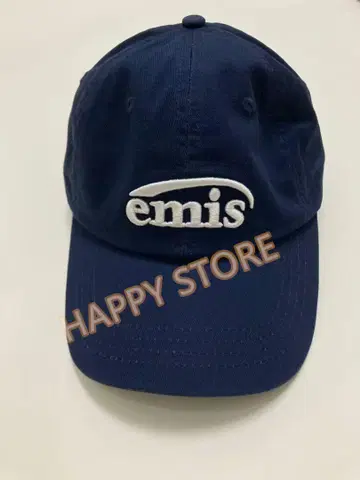 emis 자수 로고 야구 모자 네이비