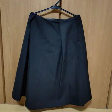 FLORANT 블랙 플레어 스커트 36