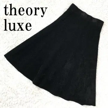 theory luxe 플레어 스커트 블랙 38 B9755