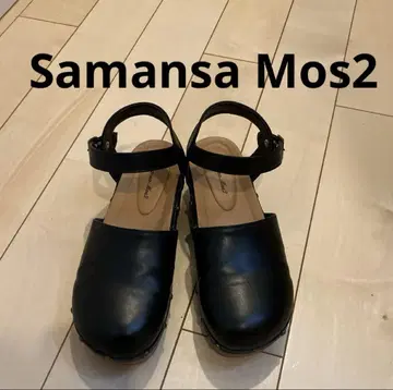 사만사 모스모스 블랙 사보 클로그 샌들