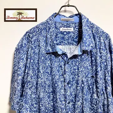 Tommy Bahama 알로하 셔츠 XL 올 패턴 타미 바하마 페이즐리