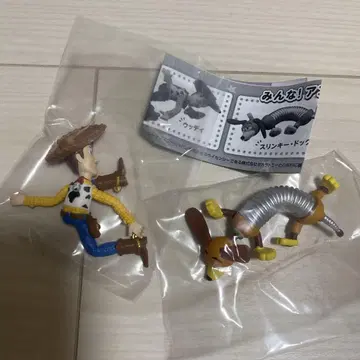 앤디가 왔다 가챠가챠 우디 슬링키 토이스토리