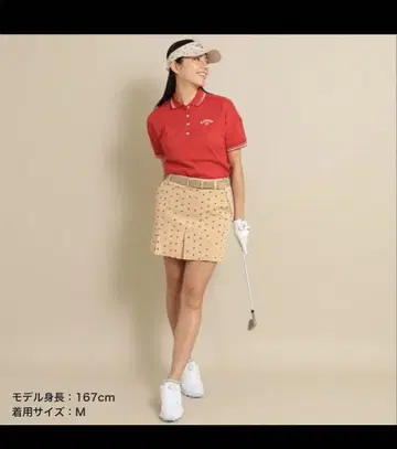 사이즈 M 러브 캘러웨이 Callaway 베이지 하트 무늬