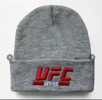 UFC GYM 니트 모자 그레이