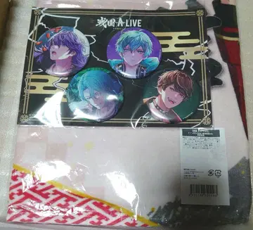 전 아라 전국 ALIVE 비주얼 타월 다케다 신겐 캔뱃지 세트