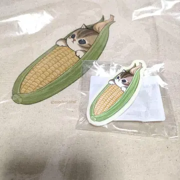모프샌드 모후모후 마르쉐 마르쉐 백 & 아크릴 배지 옥수수 쨩