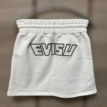 EVISU 화이트 미니 스커트 S 사이즈
