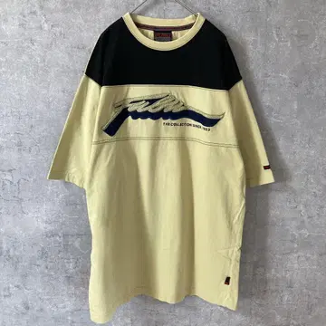 FUBU 티셔츠 블록 컬러 빅 로고 자수 90년대 B계열 힙합