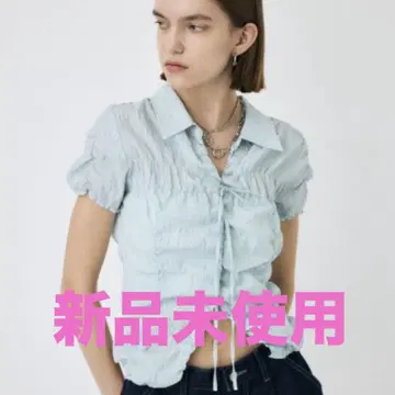 MOUSSY SHIRRING RIBBON 셔츠