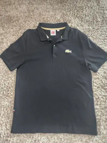 LACOSTE LIVE 블랙 피케 셔츠 사이즈 6