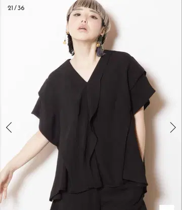 OSMOSIS 턱 볼륨 블라우스