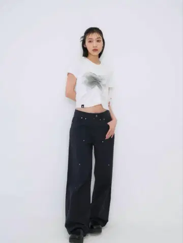 Enewd nina unique curve denim 네이비