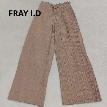 FRAY I.D 잔 플리츠 와이드 팬츠 허리 개더 릴랙스 팬츠