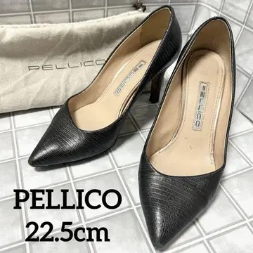 PELLICO 펠리코 가죽 펌프스 블랙 35.5(22.5cm)