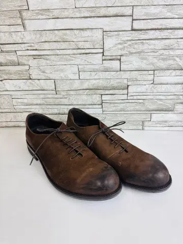 바리지스타 가죽 브라운 레이스업 슈즈