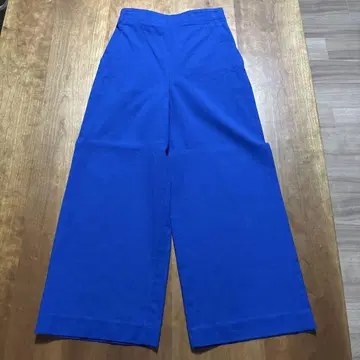 블루 와이드 팬츠 업무 깔끔 화사