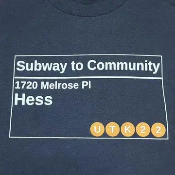 뉴욕 멜로즈 지하철 map 티셔츠 00년대 수베니어 nyc