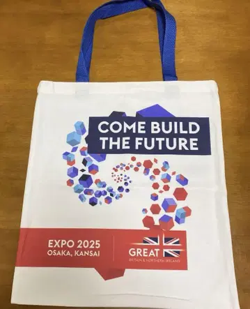 오사카 간사이 만박 영국관 한정 EXPO 2025 영국 국기 토트백
