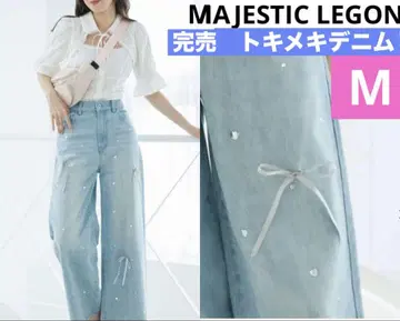 완판 MAJESTICLEGON 마제스틱 레곤 도키메키 데님 M 리본