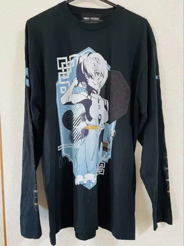 QOOZA x EVANGELION 아야나미 레이 롱 슬리브 T셔츠