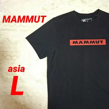 MAMMUT 마무트 반팔 티셔츠 L 자수 로고 박스 로고