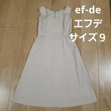 ef de 아이보리 슬리브리스 원피스 사이즈 9