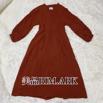 새상품급 RIM.ARK / 림아크 볼륨 슬리브 맥시 원피스