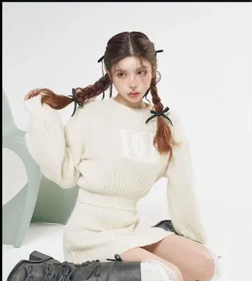Darich 아이보리 리브 니트