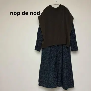 극미품 nop de nod 도트 맥시 원피스