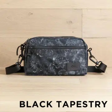 GREGORY 블랙 태피스트리 숄더백 M 사이즈